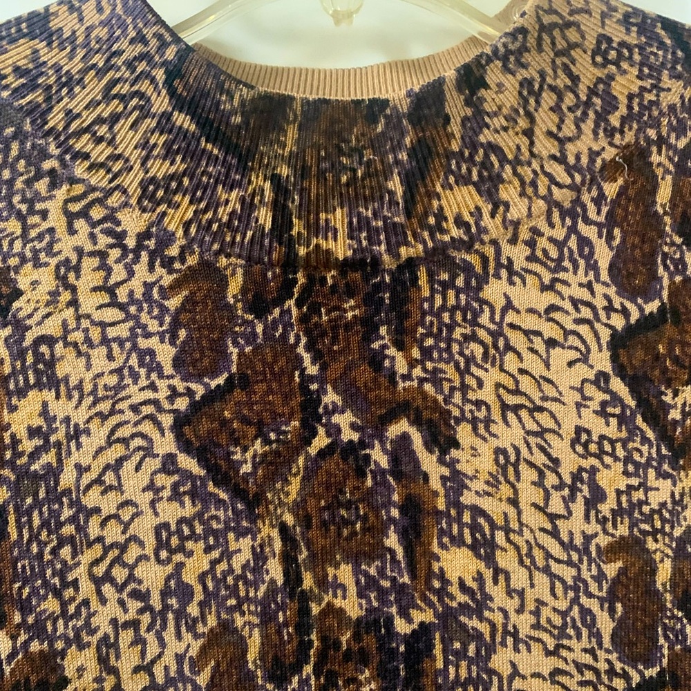 City Silk Knitwear Mock Neck Sweater NWOT - Picture 3 of 5